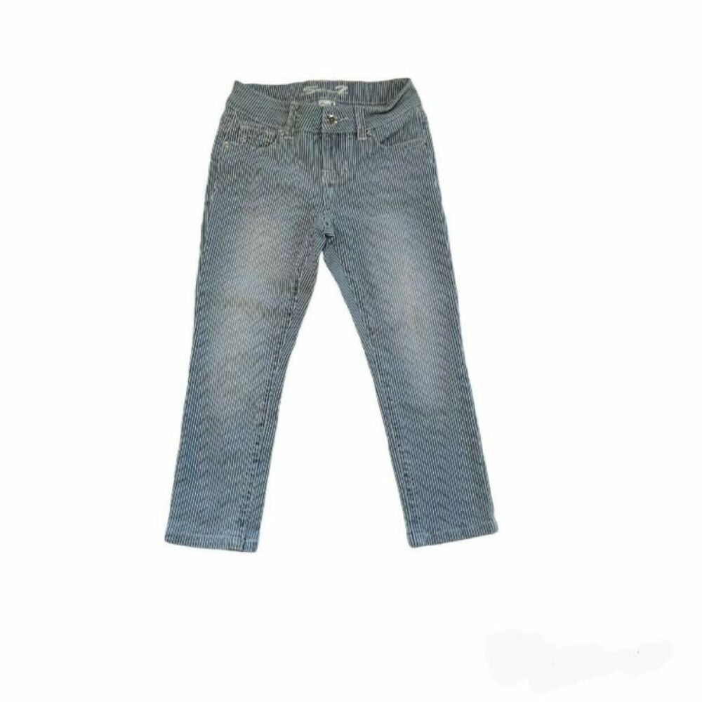 Seven7 Girls Pinstripe Straight Jeans 7